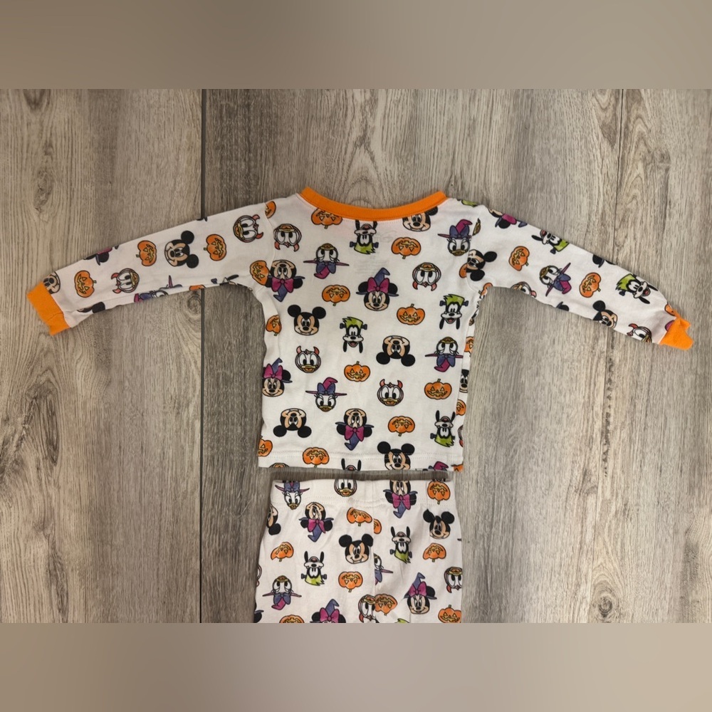 Disney Orange and White Halloween Pajama Set - Picture 8 of 9